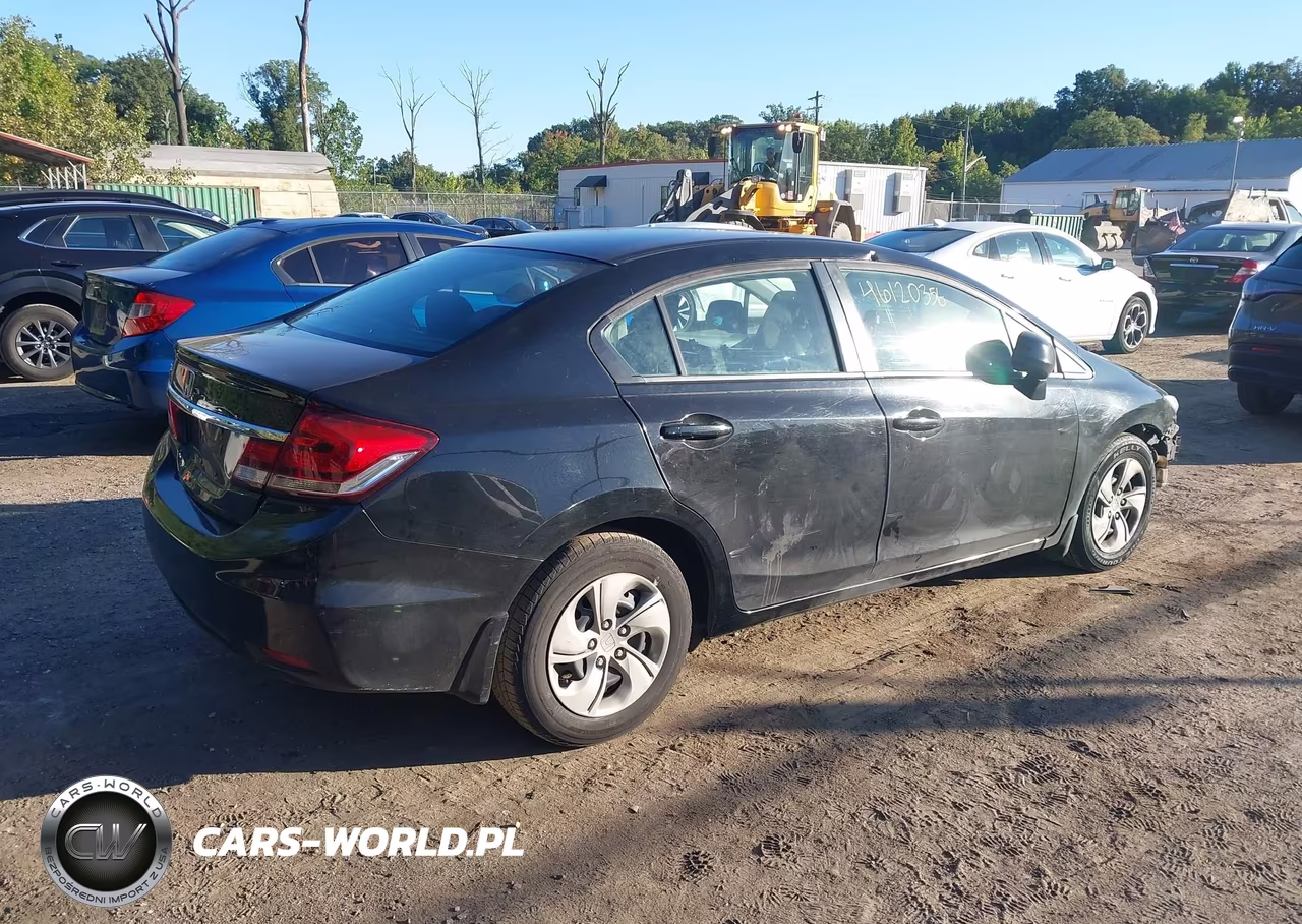 2013 Honda Civic Lx VIN:2HGFB2F54DH300307 - 4