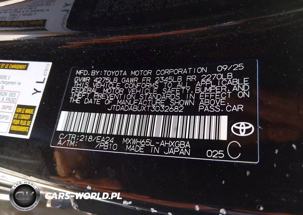 2026 Toyota Prius Nightshade VIN:JTDADABUXT3032682 - 9