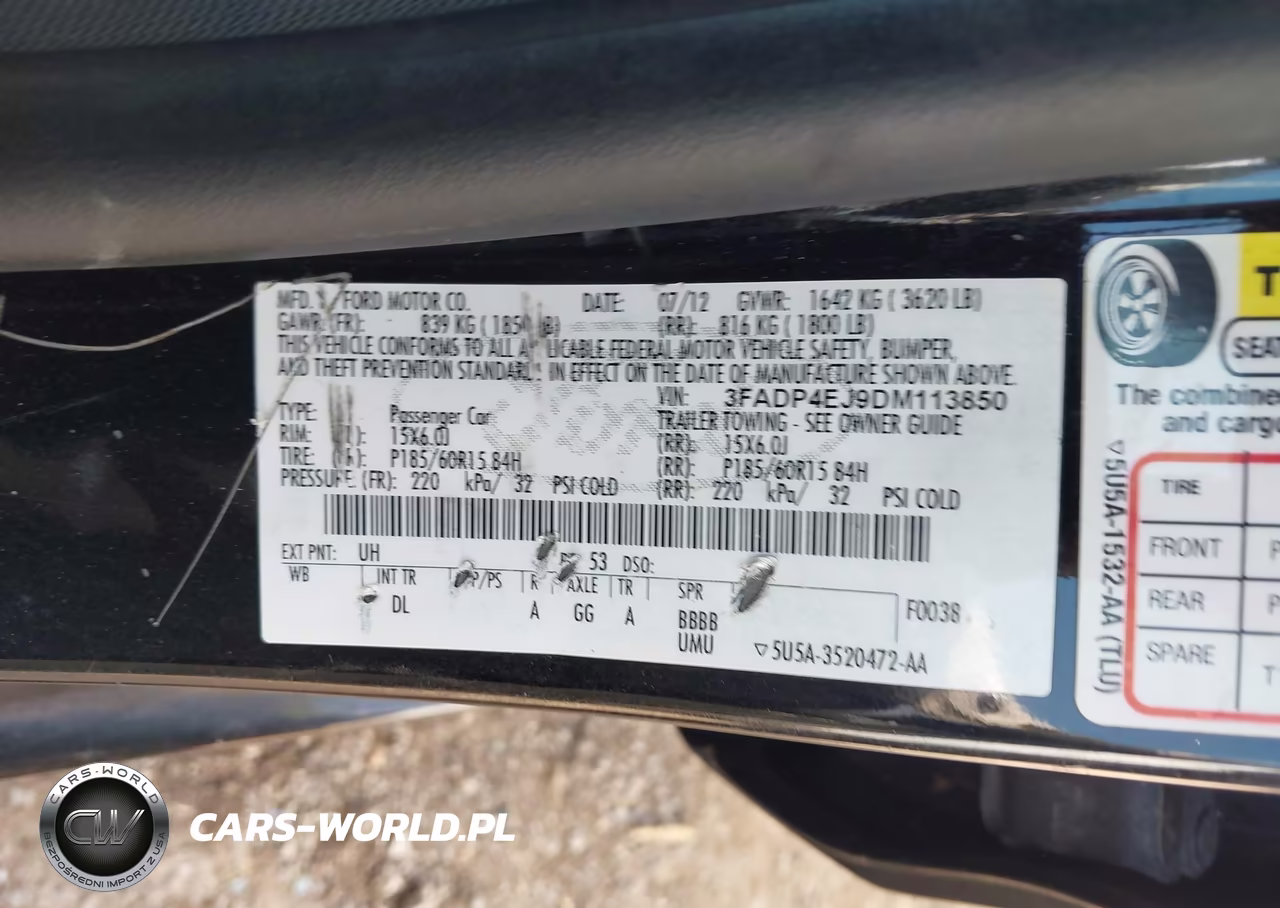 2013 Ford Fiesta Se VIN:3FADP4EJ9DM113850 - 9