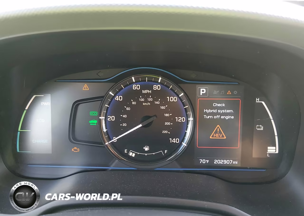 2017 Hyundai Ioniq Hybrid Blue VIN:KMHC65LC9HU026725 - 7