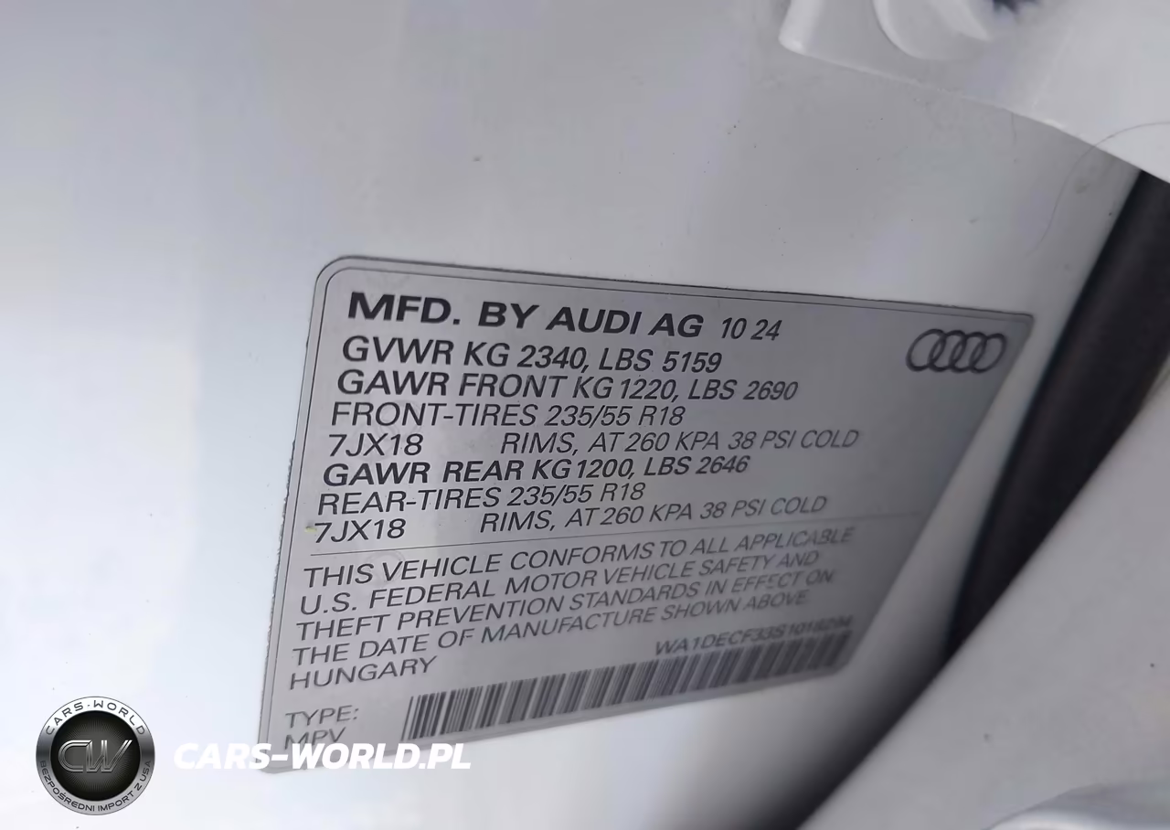 2025 Audi Q3 Premium 45 Tfsi S Line Quattro Tiptronic VIN:WA1DECF33S1018294 - 9