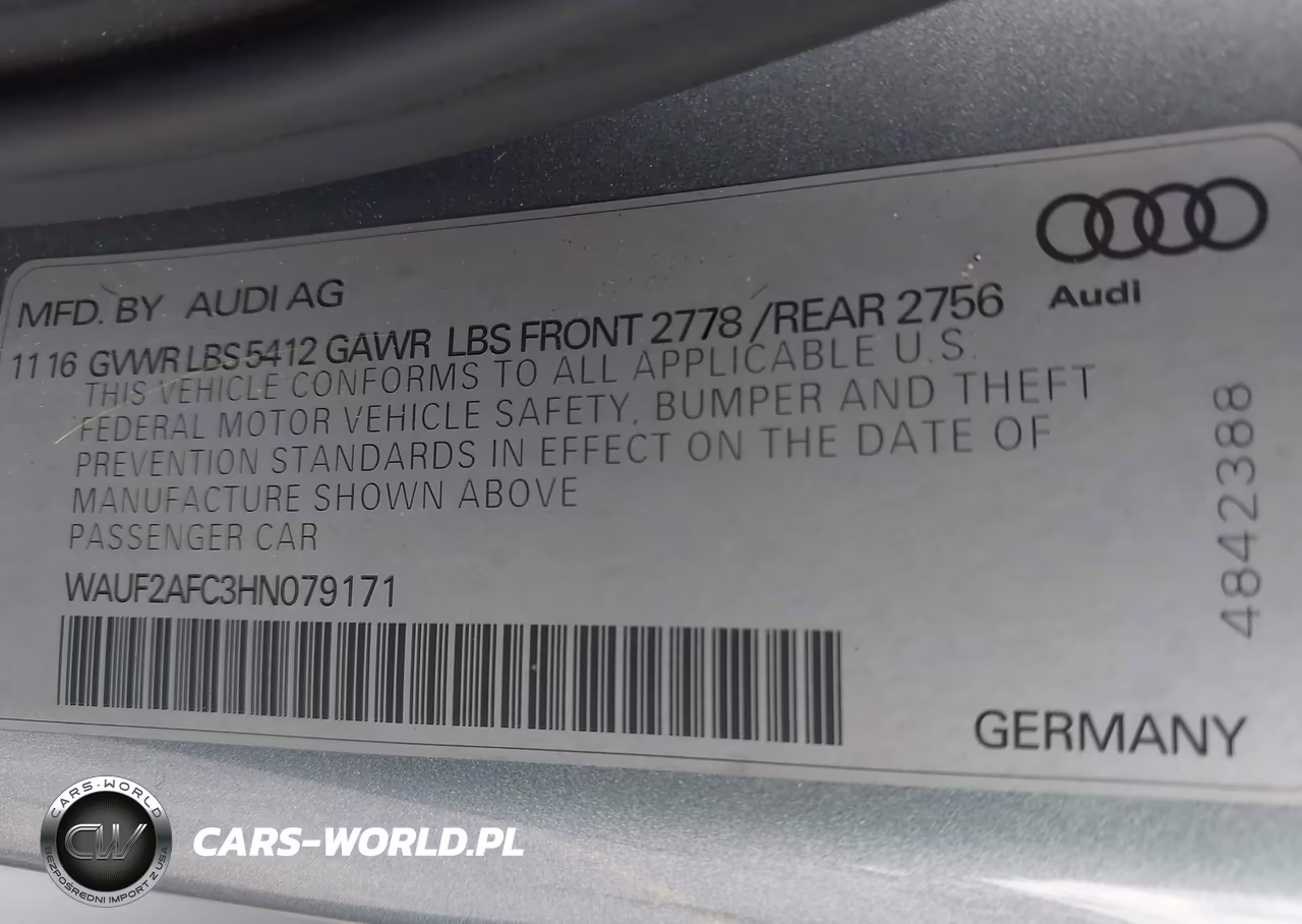 2017 Audi A6 3.0T Premium Plus VIN:WAUF2AFC3HN079171 - 9