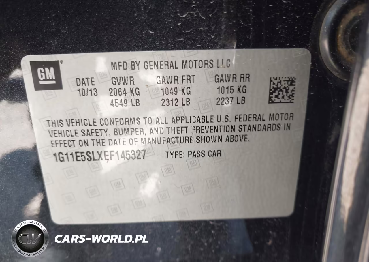2014 CHEVROLET MALIBU 2LT VIN:1G11E5SLXEF145327 - 9