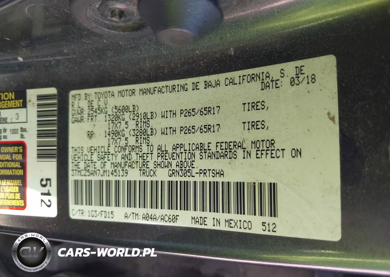 2018 Toyota Tacoma Dbl Cab-Sr-Trdspt-Or-Pro VIN:3TMCZ5AN7JM145139 - 9