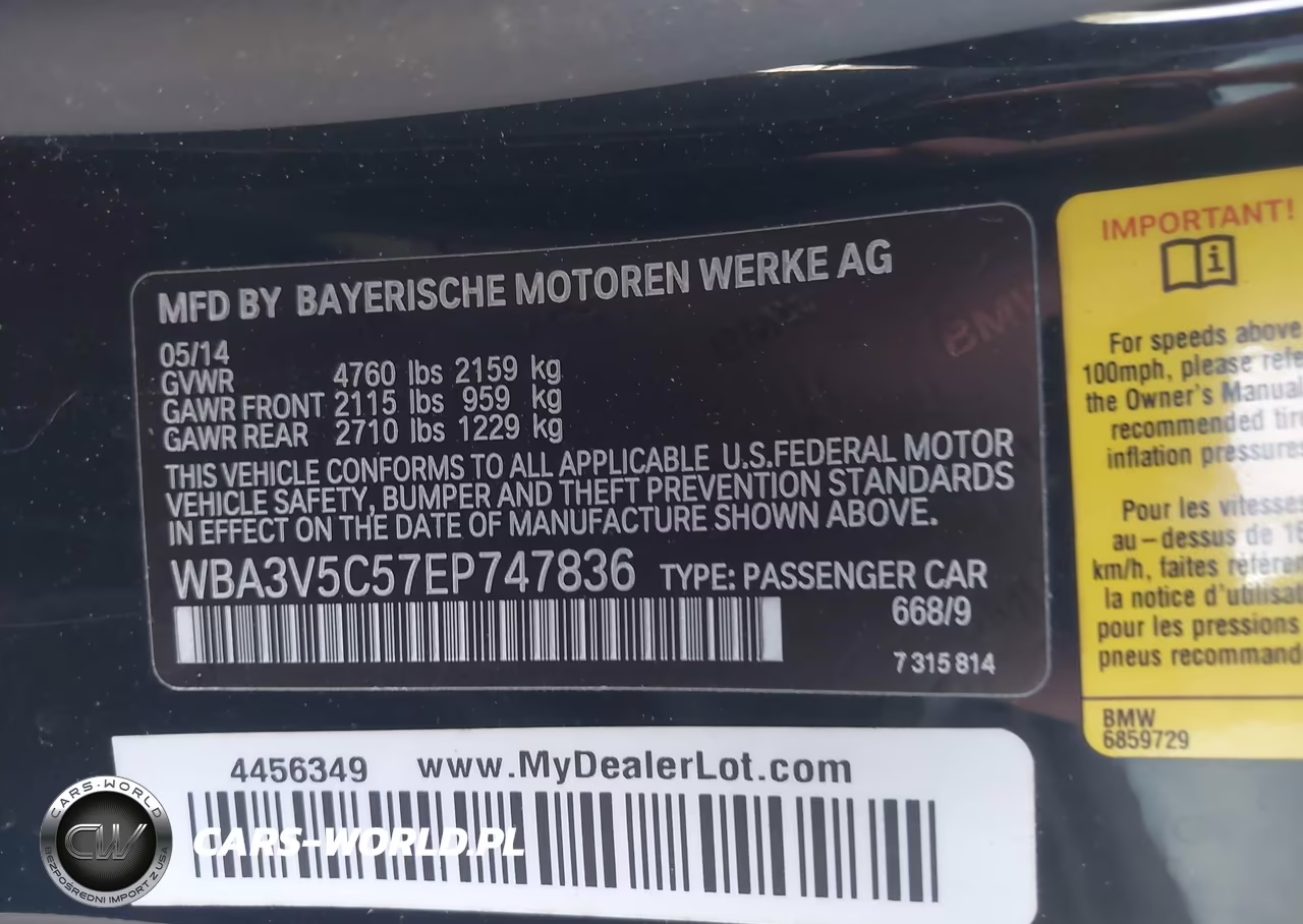 2014 BMW 428I VIN:WBA3V5C57EP747836 - 9