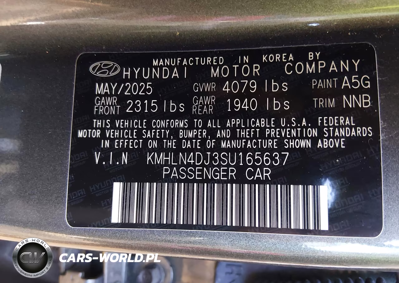 2025 Hyundai Elantra Hybrid Limited VIN:KMHLN4DJ3SU165637 - 9