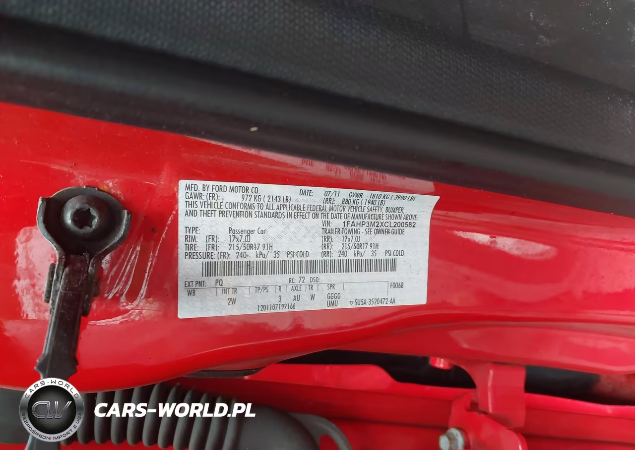 2012 Ford Focus Sel VIN:1FAHP3M2XCL200582 - 9