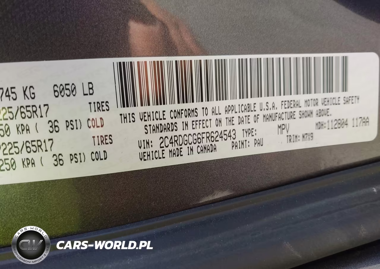 2015 Dodge Grand Caravan Sxt VIN:2C4RDGCG6FR624543 - 9