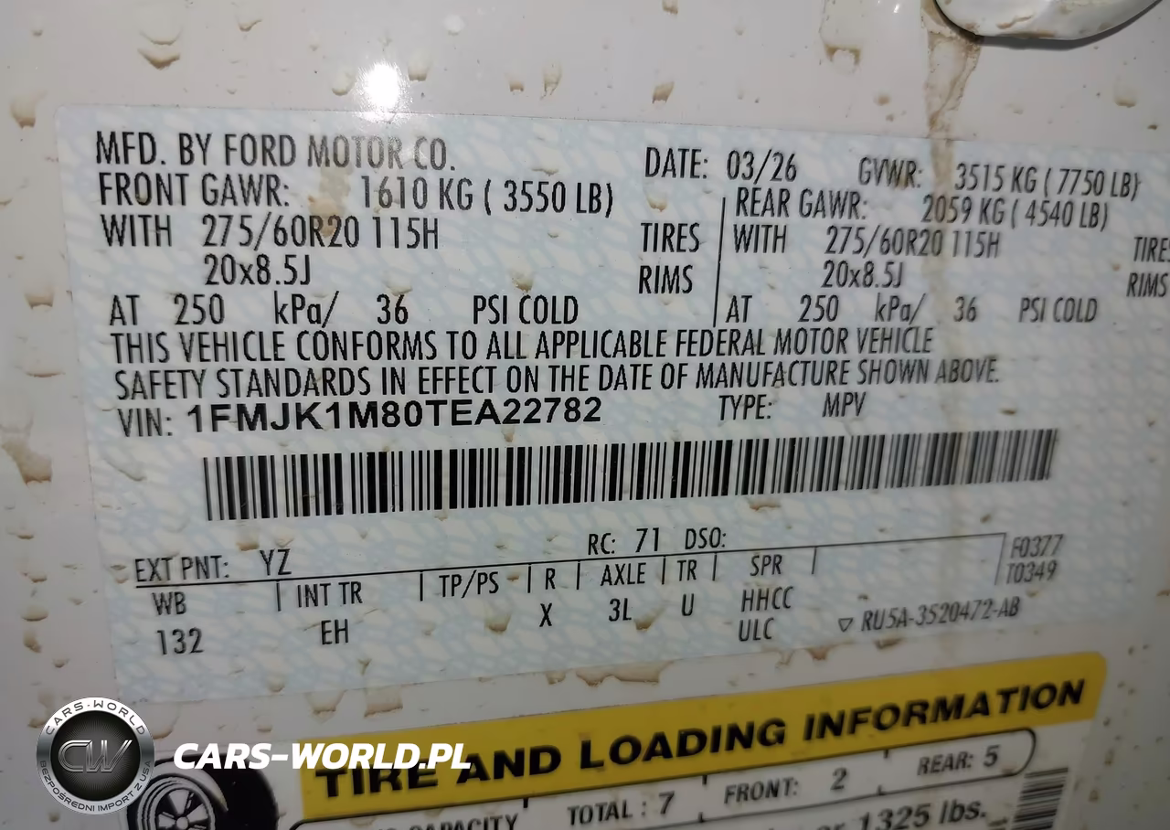 2026 Ford Expedition Max Platinum Max VIN:1FMJK1M80TEA22782 - 9