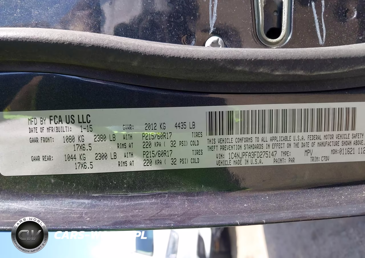 2015 Jeep Patriot Latitude VIN:1C4NJPFA3FD275147 - 9