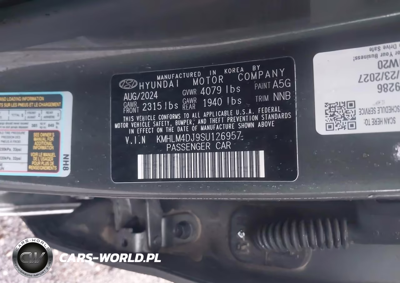 2025 Hyundai Elantra Hybrid Sel Sport VIN:KMHLM4DJ9SU126957 - 9