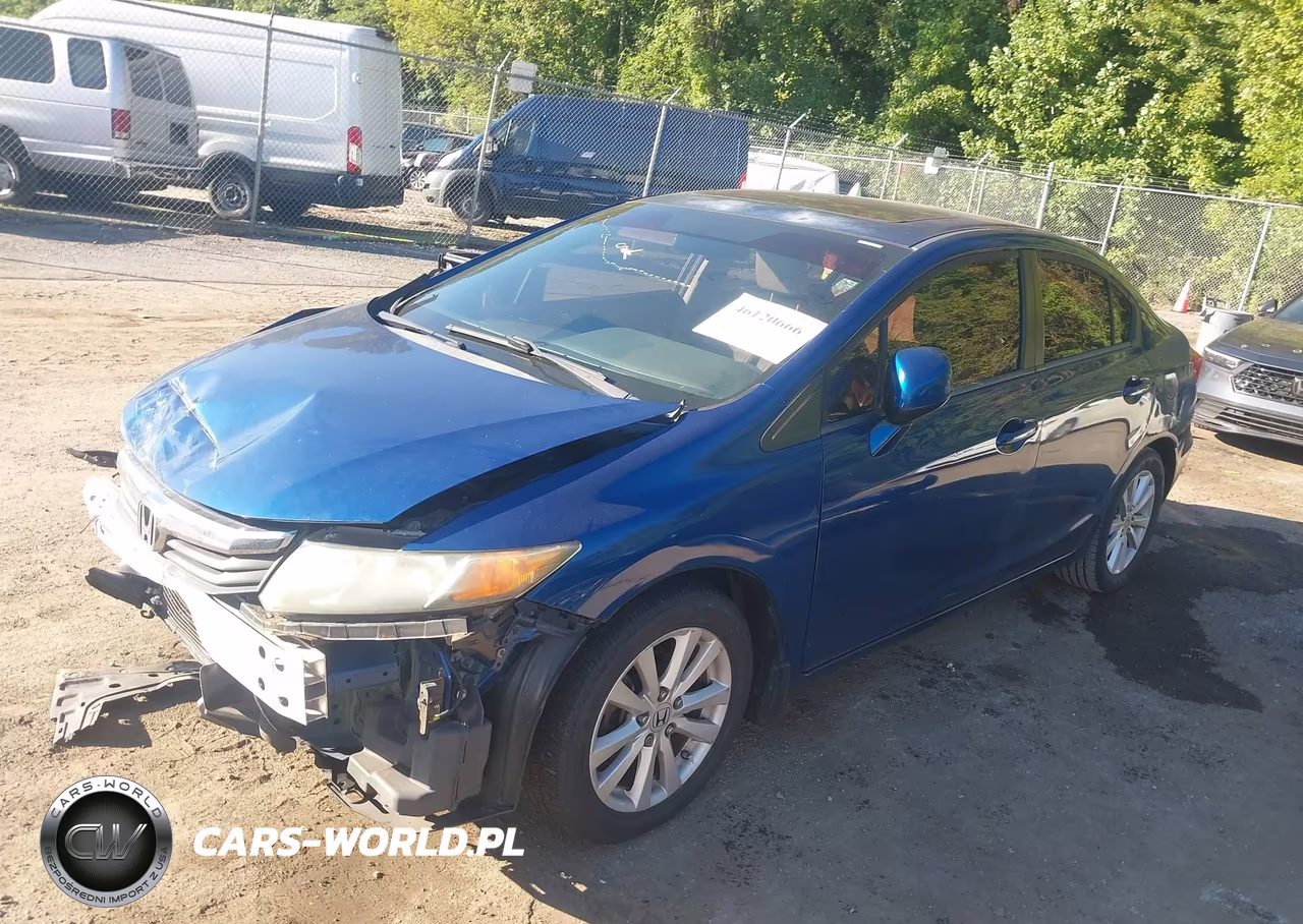 2012 Honda Civic Ex-L VIN:2HGFB2F96CH506875 - 2