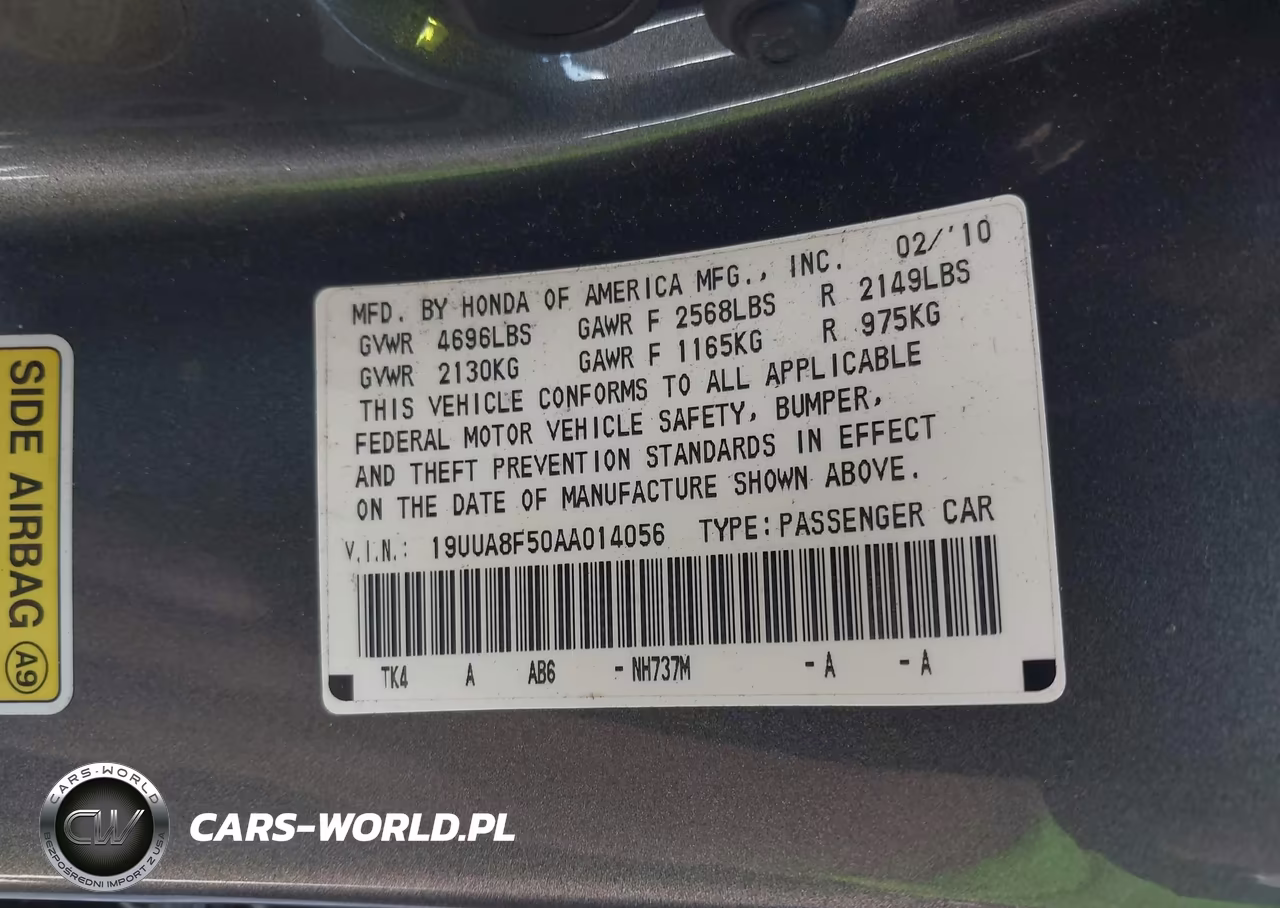 2010 Acura Tl 3.5 VIN:19UUA8F50AA014056 - 9