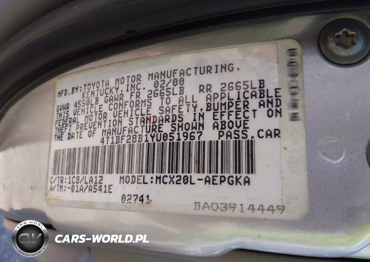 2000 Toyota Avalon Xls VIN:4T1BF28B1YU051967 - 9