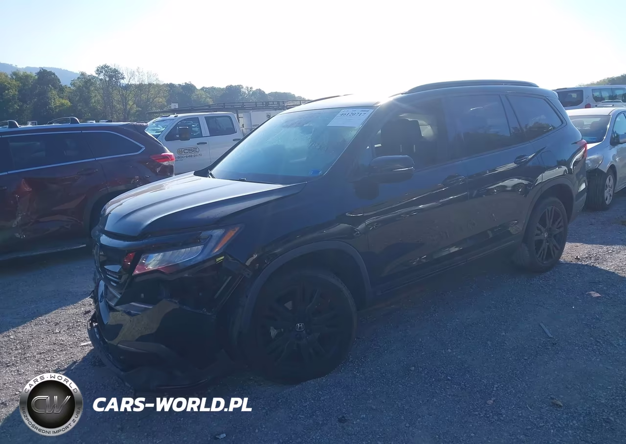 2021 Honda Pilot Awd Black Edition VIN:5FNYF6H73MB051974 - 2