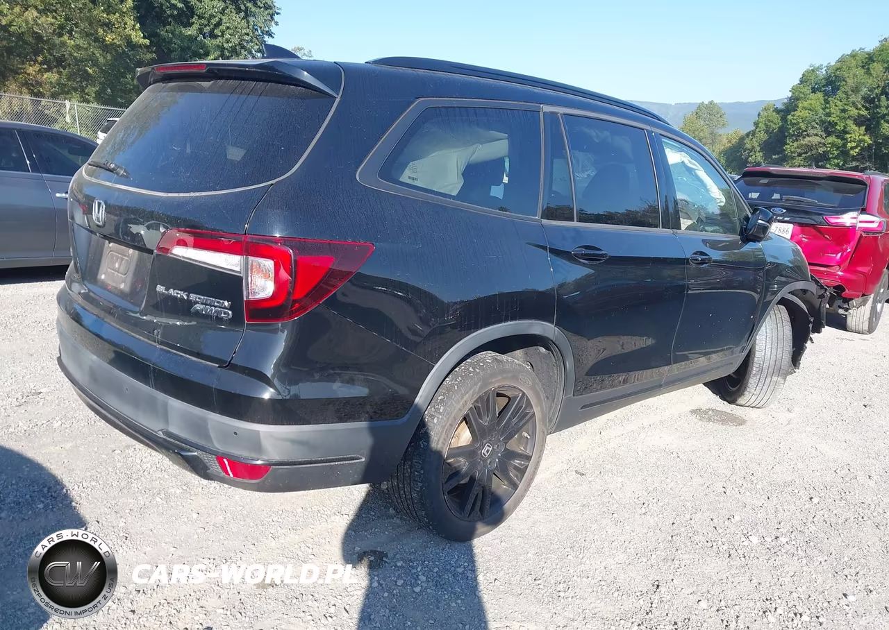 2021 Honda Pilot Awd Black Edition VIN:5FNYF6H73MB051974 - 4