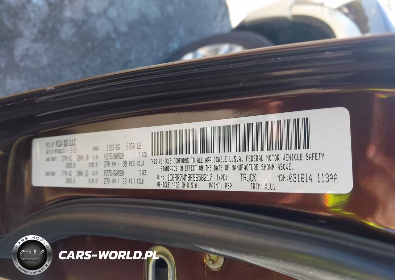 2015 Ram 1500 Laramie Longhorn VIN:1C6RR7WM8FS658217 - 9