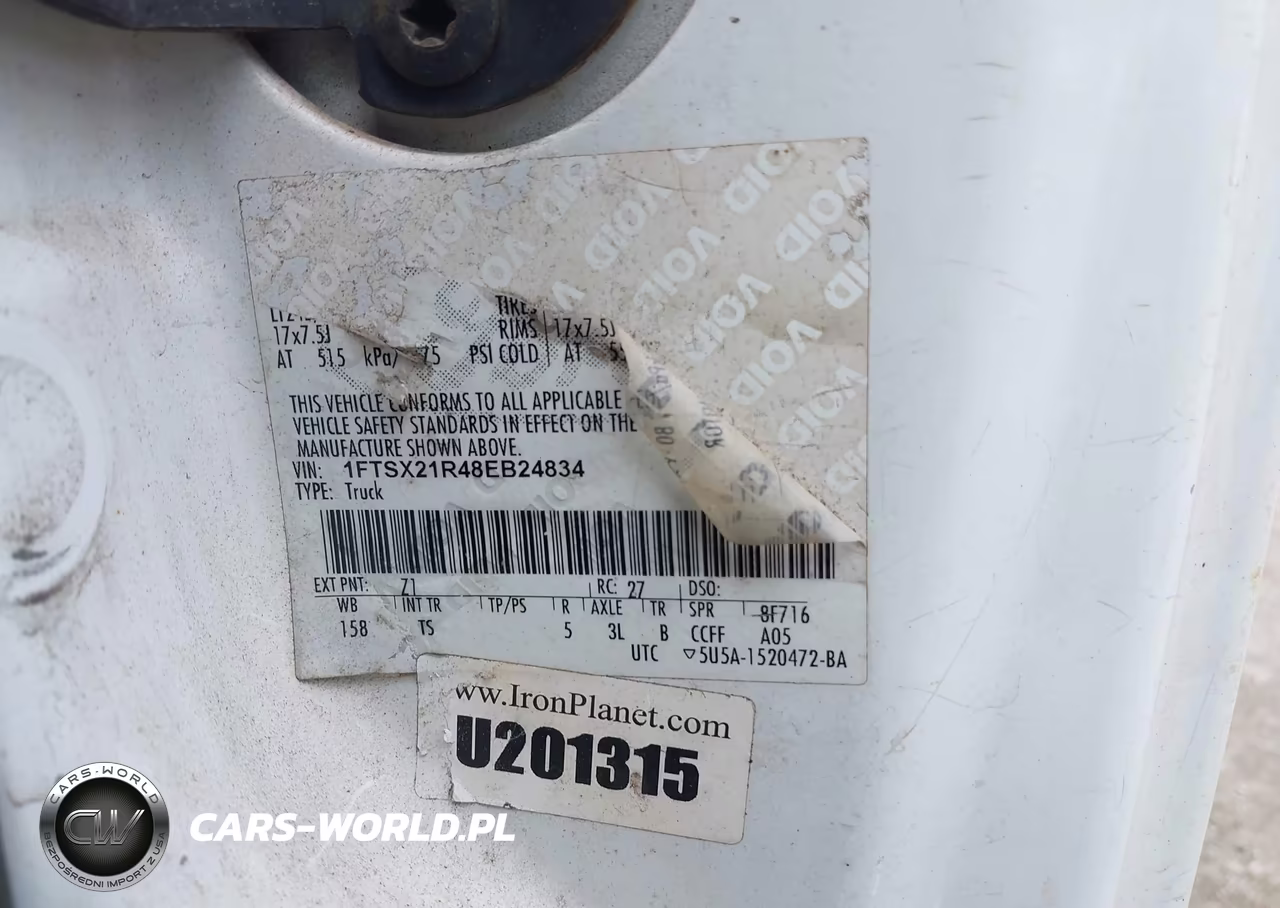 2008 Ford F-250 Fx4-Lariat-Xl-Xlt VIN:1FTSX21R48EB24834 - 9