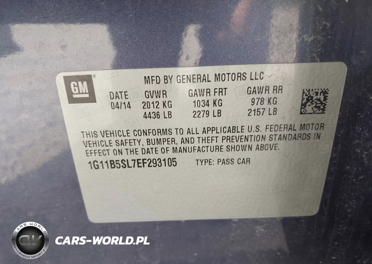 2014 Chevrolet Malibu 1Ls VIN:1G11B5SL7EF293105 - 9