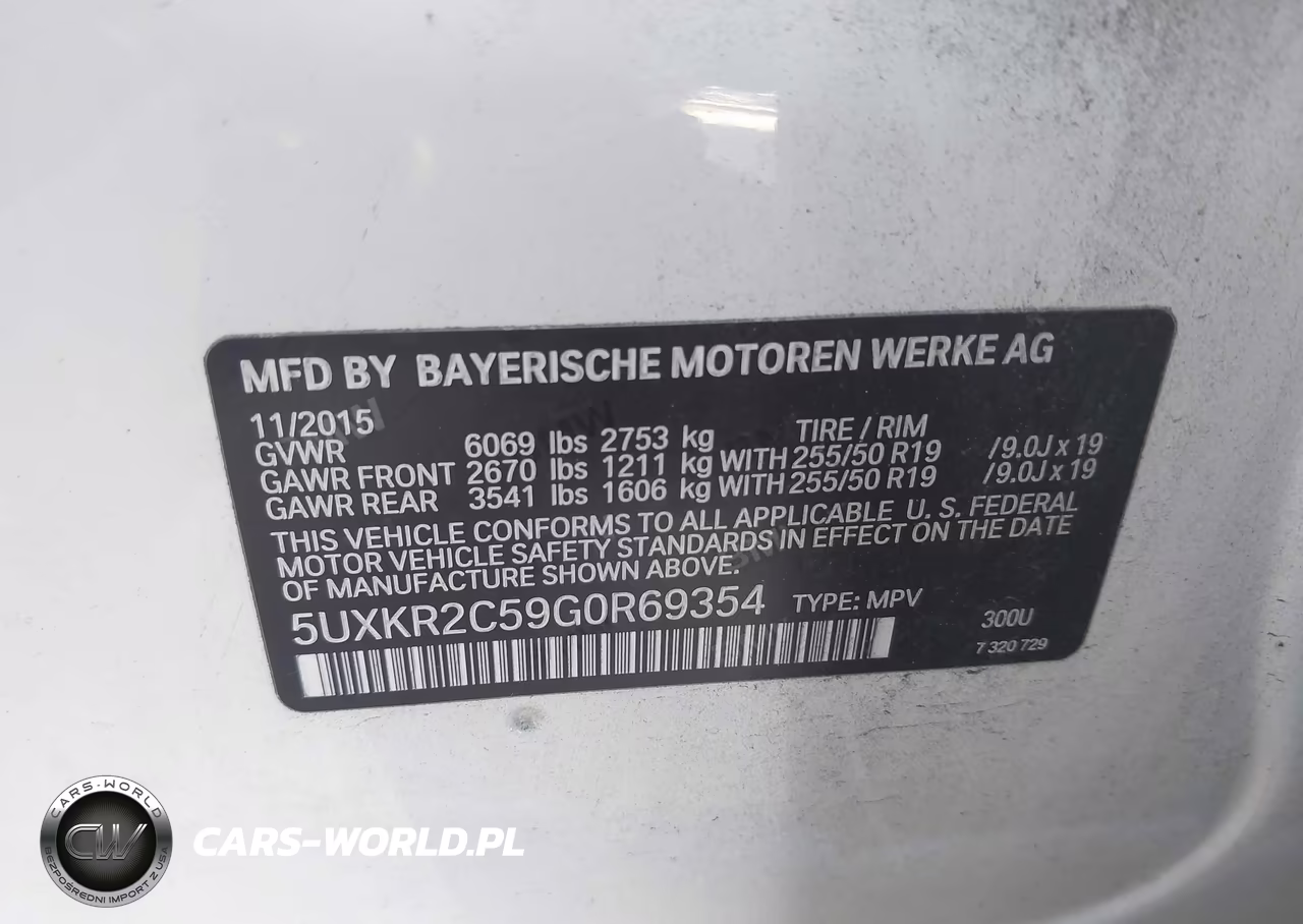 2016 BMW X5 Sdrive35I VIN:5UXKR2C59G0R69354 - 9
