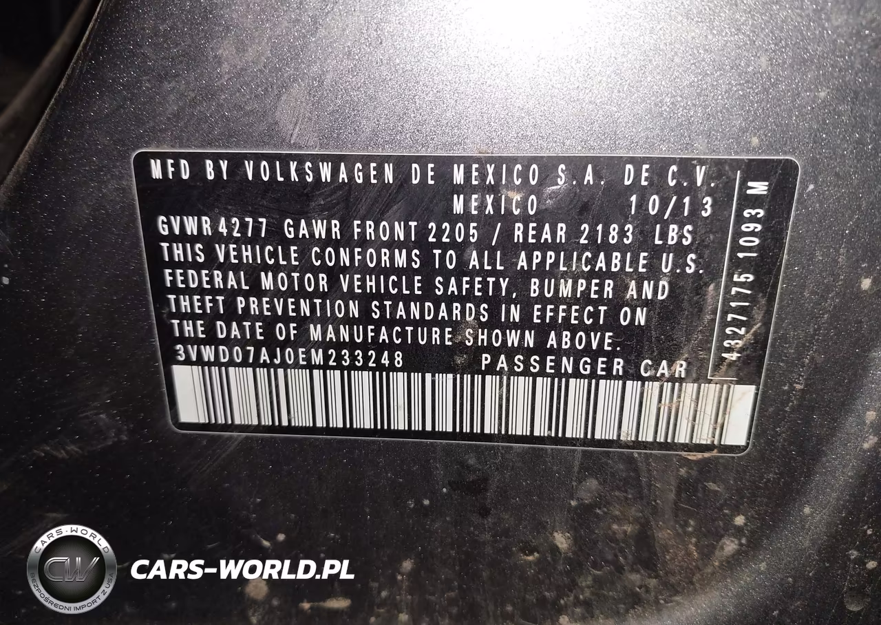 2014 Volkswagen Jetta 1.8T Se VIN:3VWD07AJ0EM233248 - 9