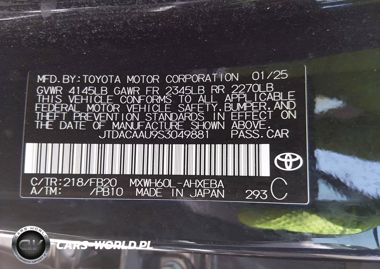 2025 Toyota Prius Le VIN:JTDACAAU9S3049881 - 9