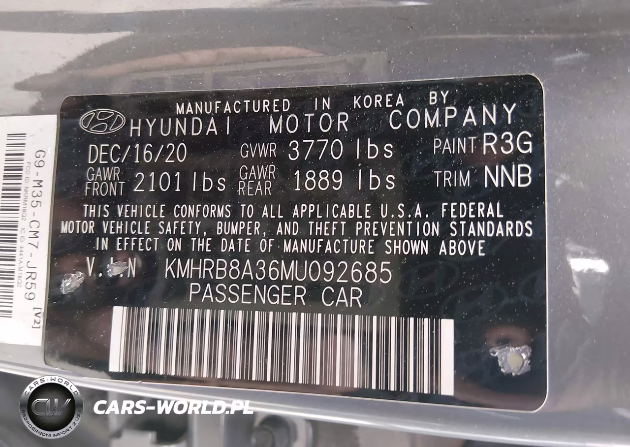 2021 Hyundai Venue Se VIN:KMHRB8A36MU092685 - 9