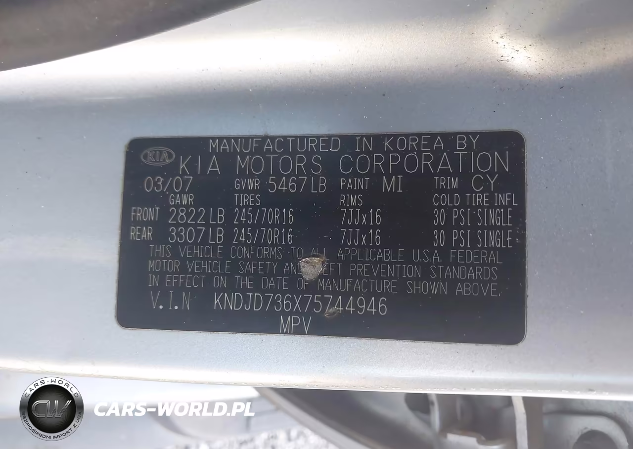 2007 Kia Sorento Ex VIN:KNDJD736X75744946 - 9