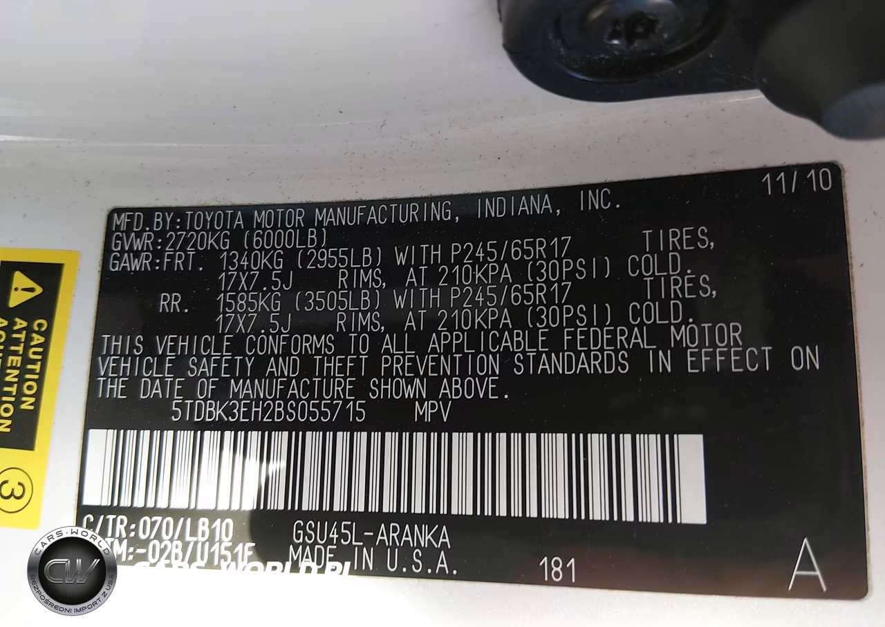 2011 Toyota Highlander Se V6 VIN:5TDBK3EH2BS055715 - 9