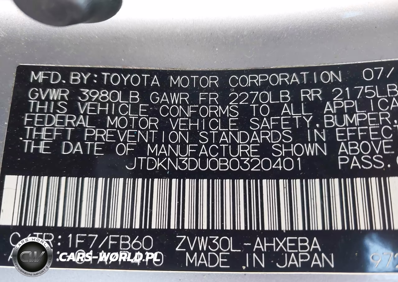 2011 Toyota Prius VIN:JTDKN3DU0B0320401 - 9