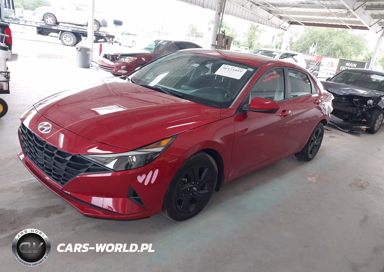 2023 Hyundai Elantra Hybrid Blue VIN:KMHLM4AJ5PU046504 - 2