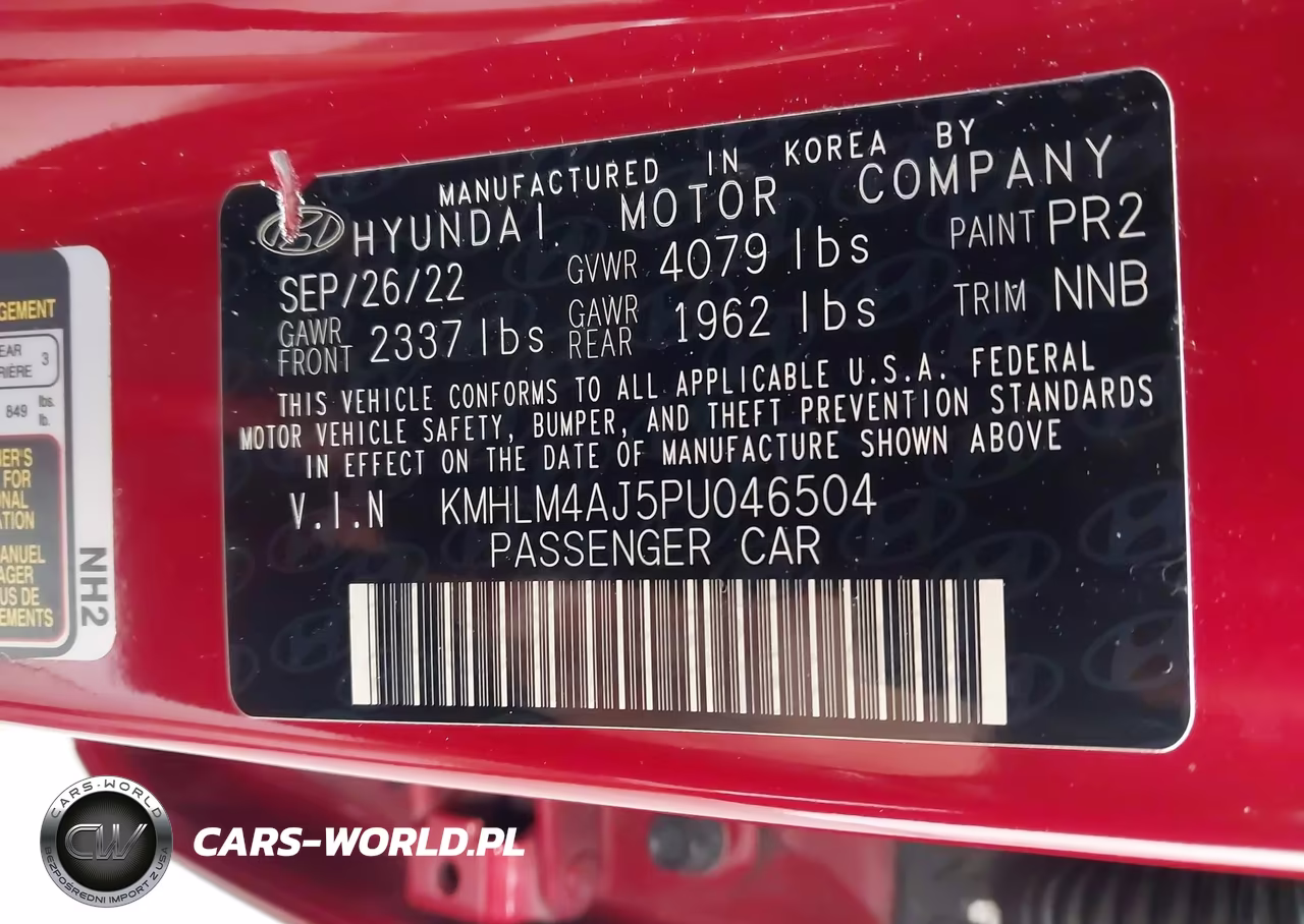 2023 Hyundai Elantra Hybrid Blue VIN:KMHLM4AJ5PU046504 - 9
