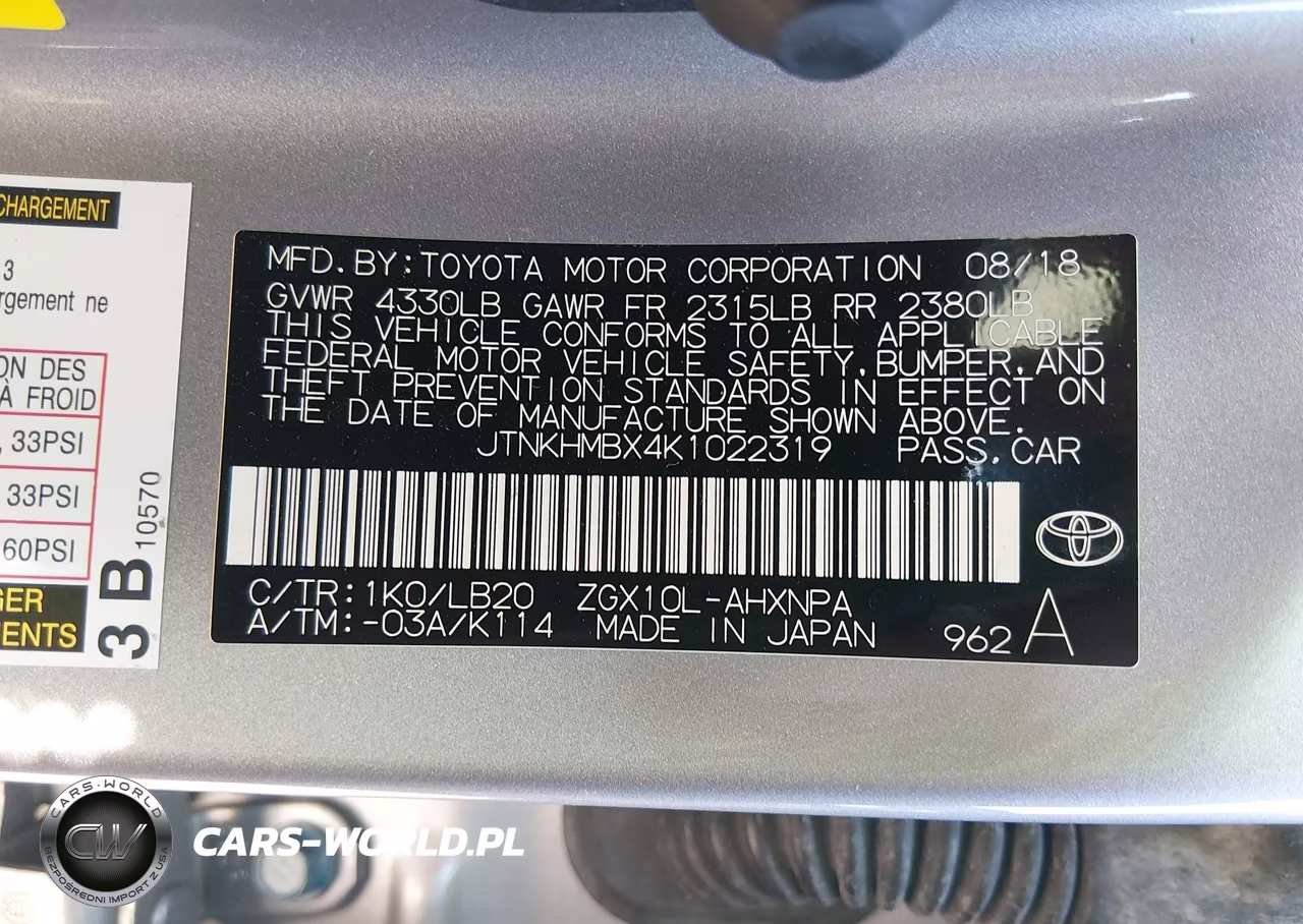 2019 Toyota C-Hr Limited VIN:JTNKHMBX4K1022319 - 9