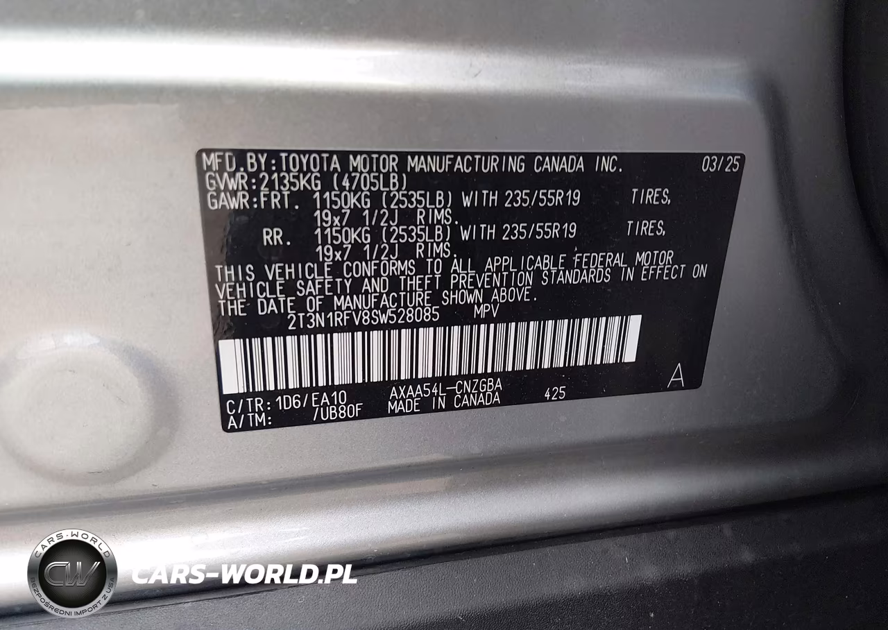 2025 Toyota Rav4 Limited VIN:2T3N1RFV8SW528085 - 9