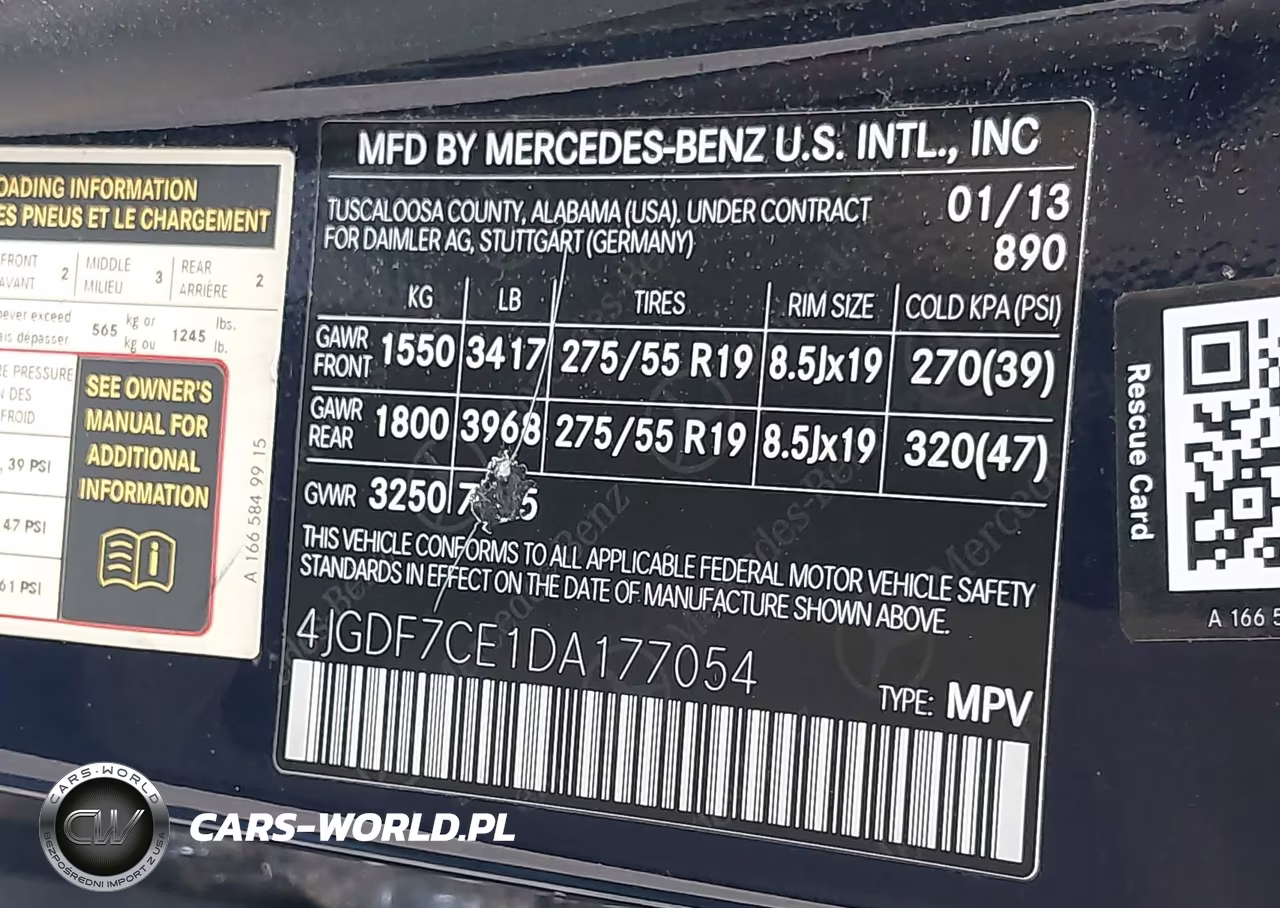 2013 Mercedes-Benz Gl 450 4Matic VIN:4JGDF7CE1DA177054 - 9