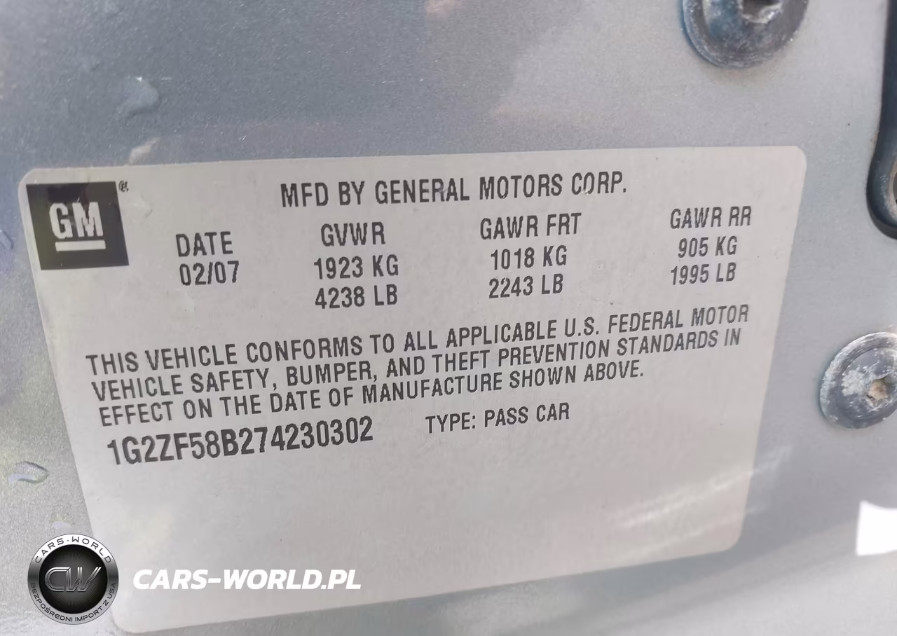 2007 Pontiac G6 Value Leader VIN:1G2ZF58B274230302 - 9