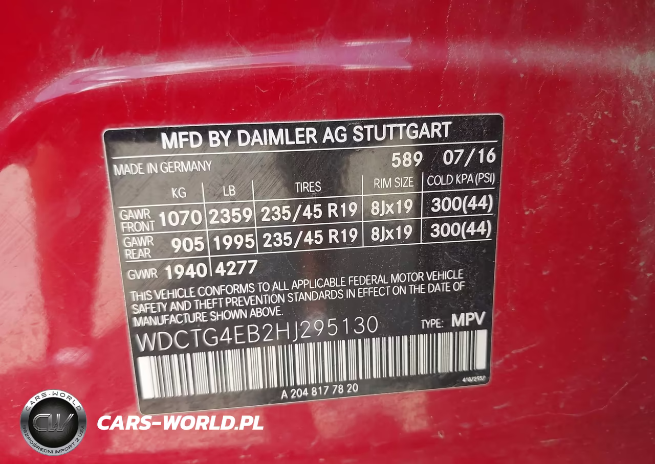 2017 Mercedes-Benz Gla 250 VIN:WDCTG4EB2HJ295130 - 9