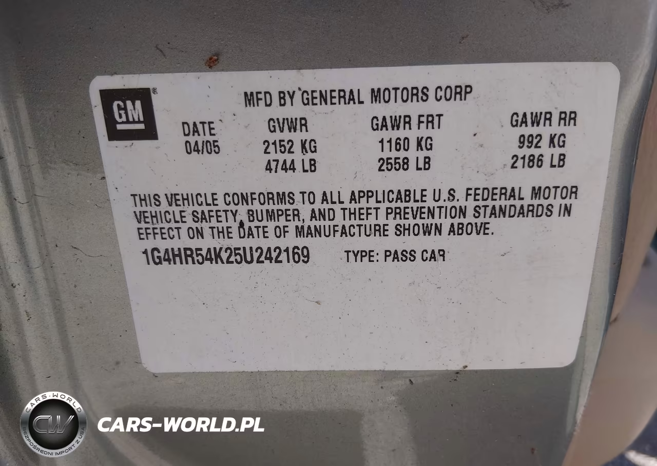 2005 Buick Lesabre Limited VIN:1G4HR54K25U242169 - 9