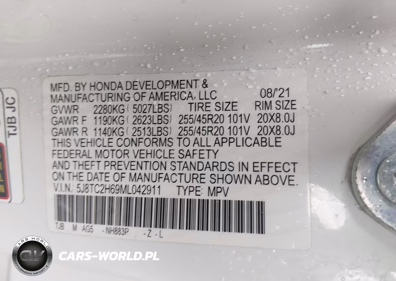 2021 Acura Rdx A-Spec Package VIN:5J8TC2H69ML042911 - 9