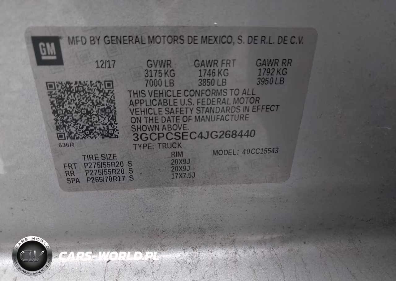 2018 Chevrolet Silverado 1500 1Lz VIN:3GCPCSEC4JG268440 - 9