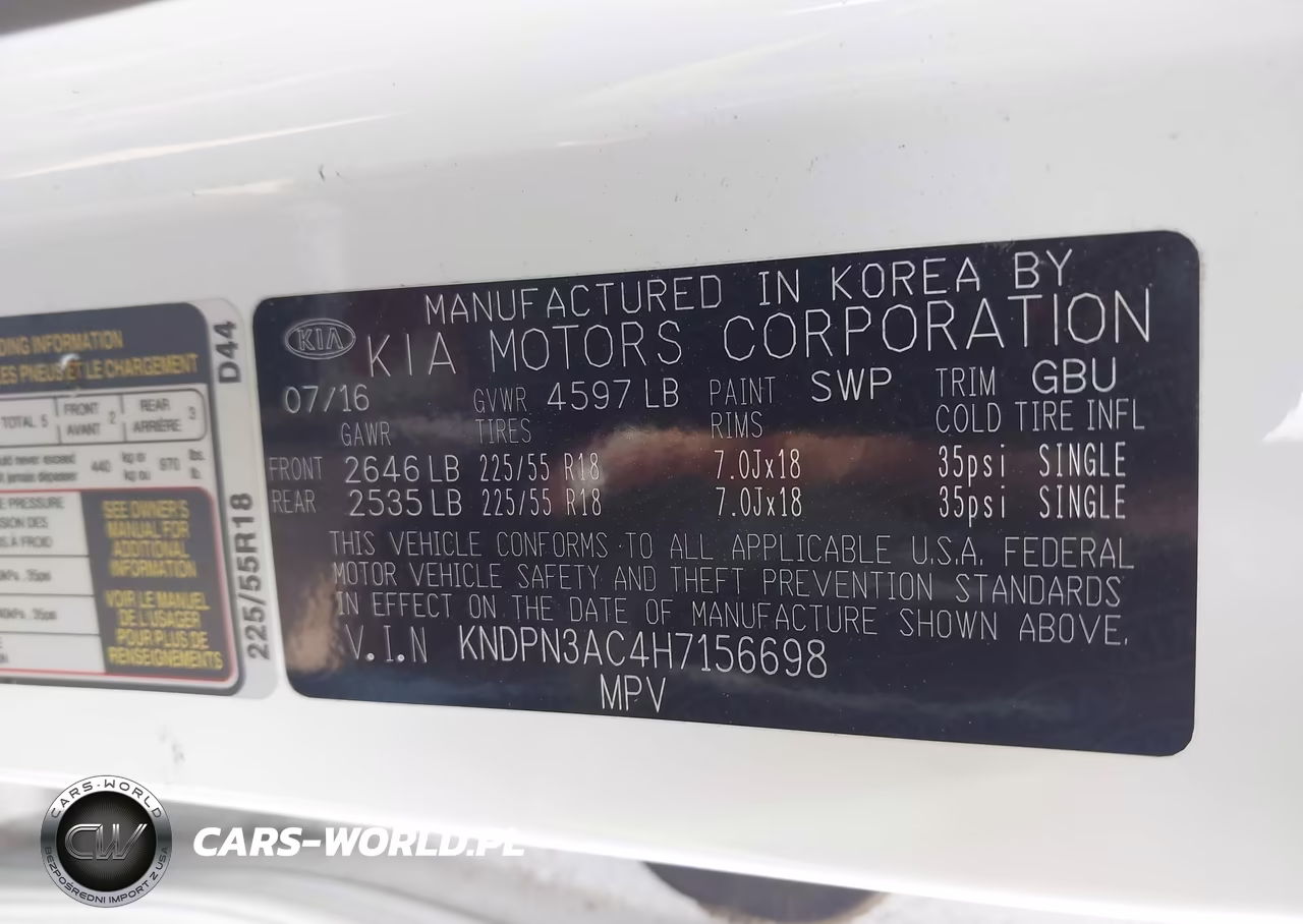2017 Kia Sportage Ex VIN:KNDPN3AC4H7156698 - 9