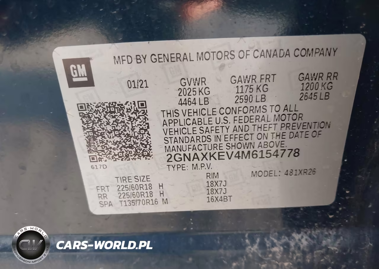 2021 Chevrolet Equinox Lt VIN:2GNAXKEV4M6154778 - 9