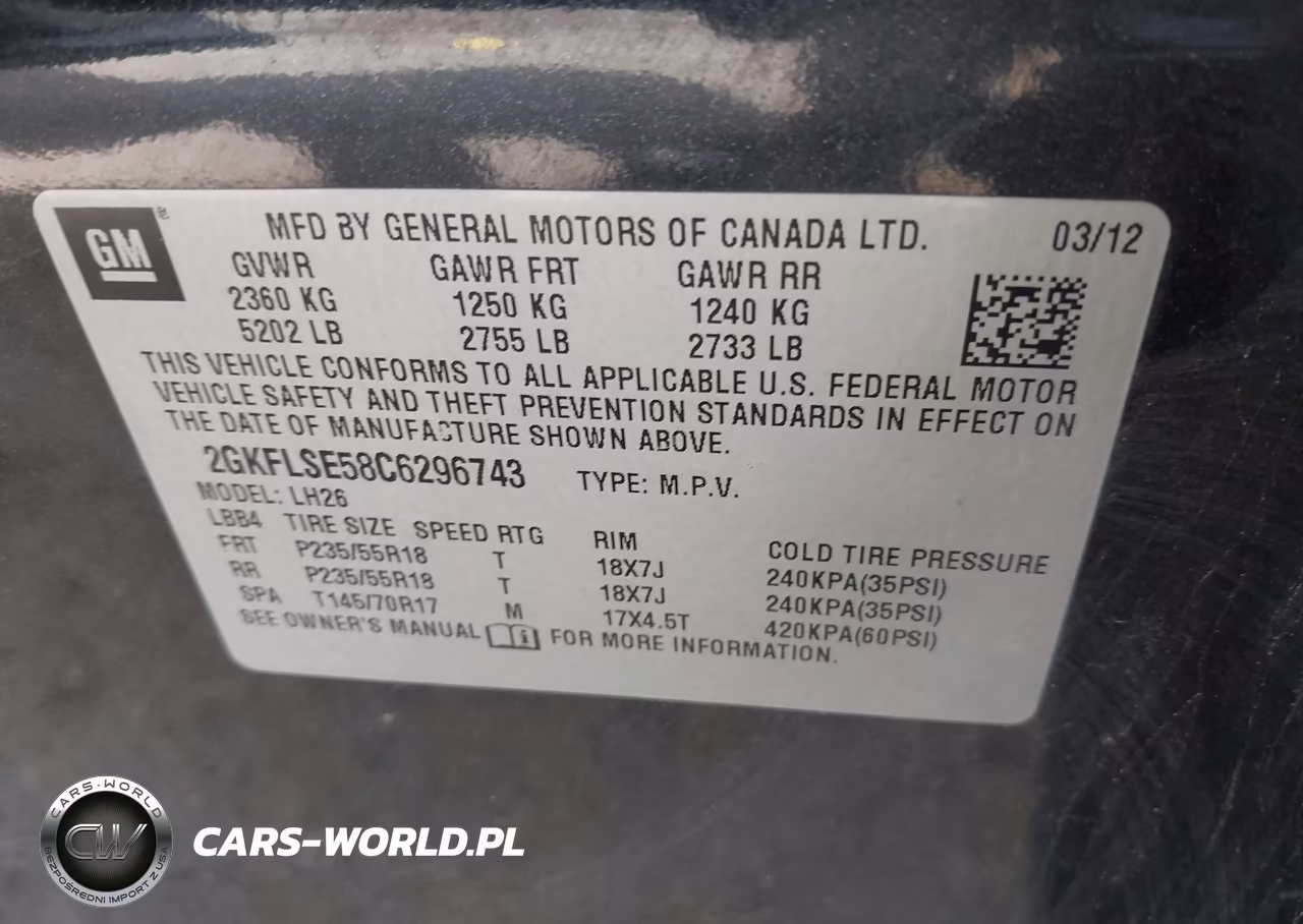 2012 GMC Terrain Sle-2 VIN:2GKFLSE58C6296743 - 9