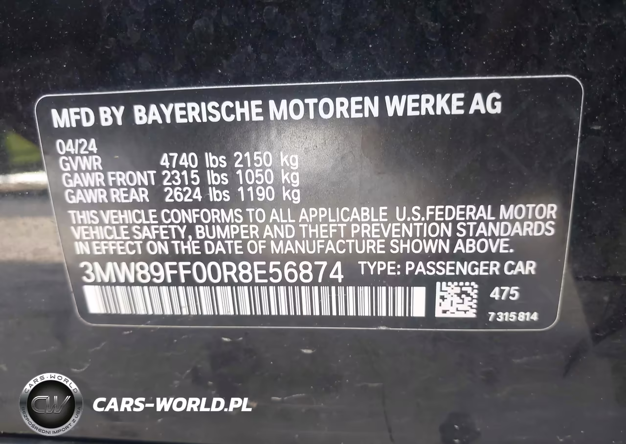 2024 BMW 330I xDrive VIN:3MW89FF00R8E56874 - 9