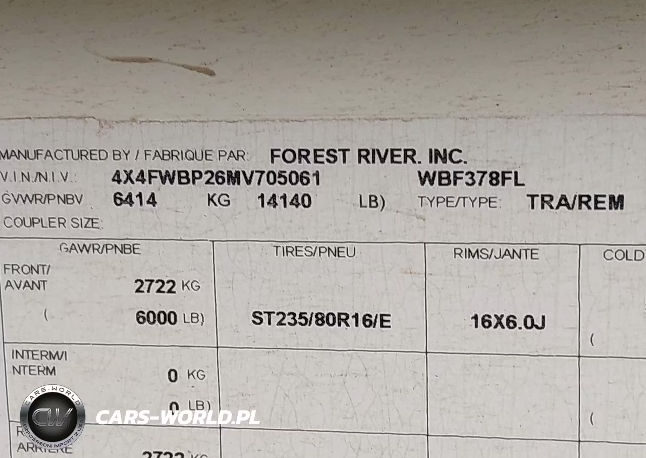 2021 Wildwood Other VIN:4X4FWBP26MV705061 - 9