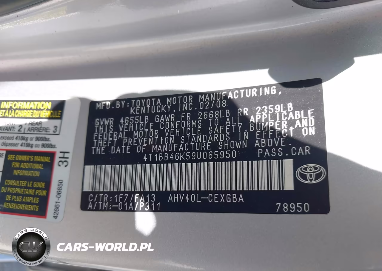 2009 Toyota Camry Hybrid VIN:4T1BB46K59U065950 - 9