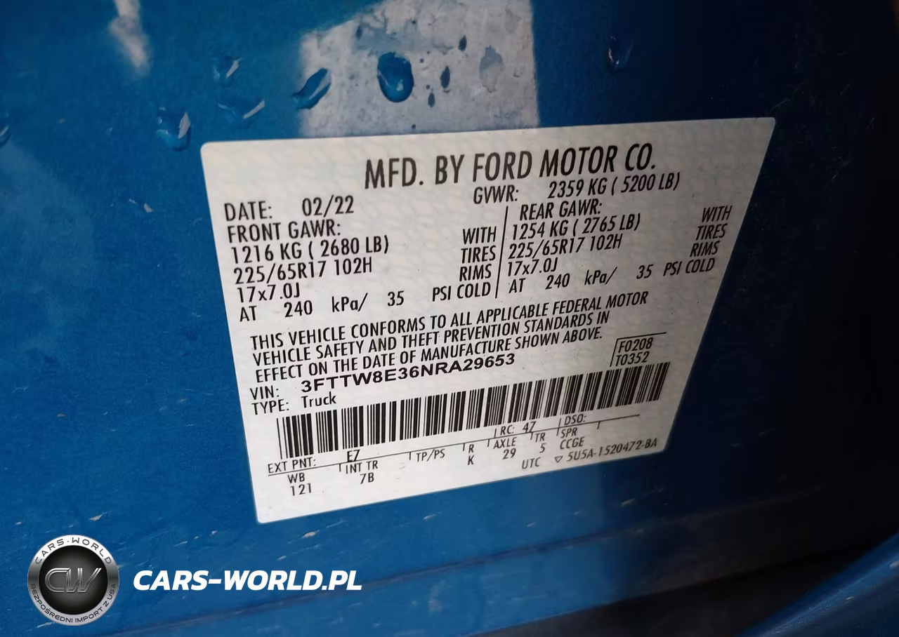 2022 Ford Maverick Xl-Xlt-Lariat VIN:3FTTW8E36NRA29653 - 9