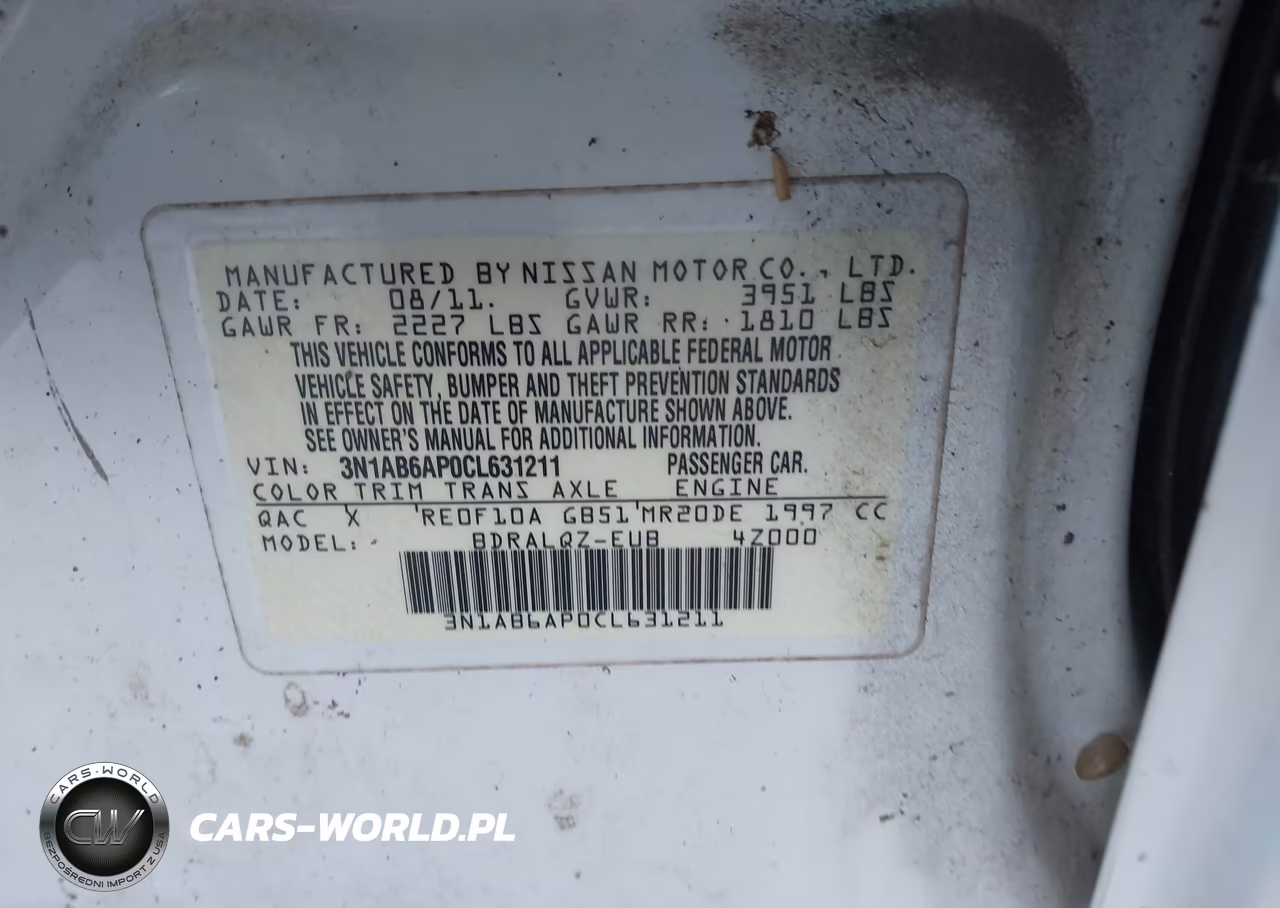 2012 Nissan Sentra 2.0-2.0S-Sr-2.0Sl VIN:3N1AB6AP0CL631211 - 9