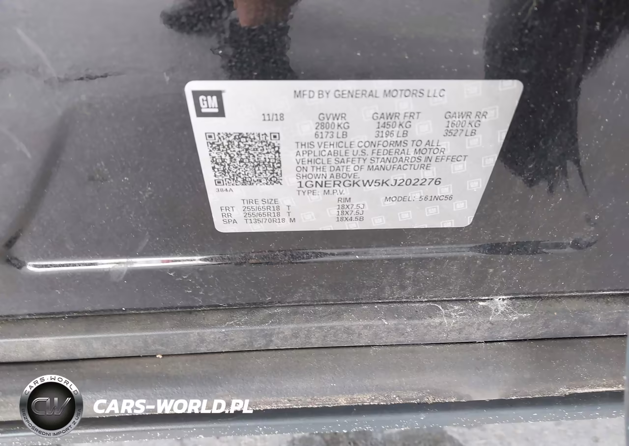 2019 Chevrolet Traverse Lt VIN:1GNERGKW5KJ202276 - 9