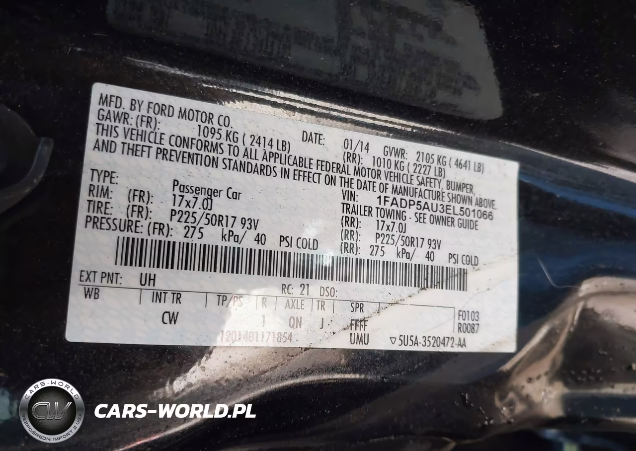 2014 Ford C-Max Hybrid Se VIN:1FADP5AU3EL501066 - 9